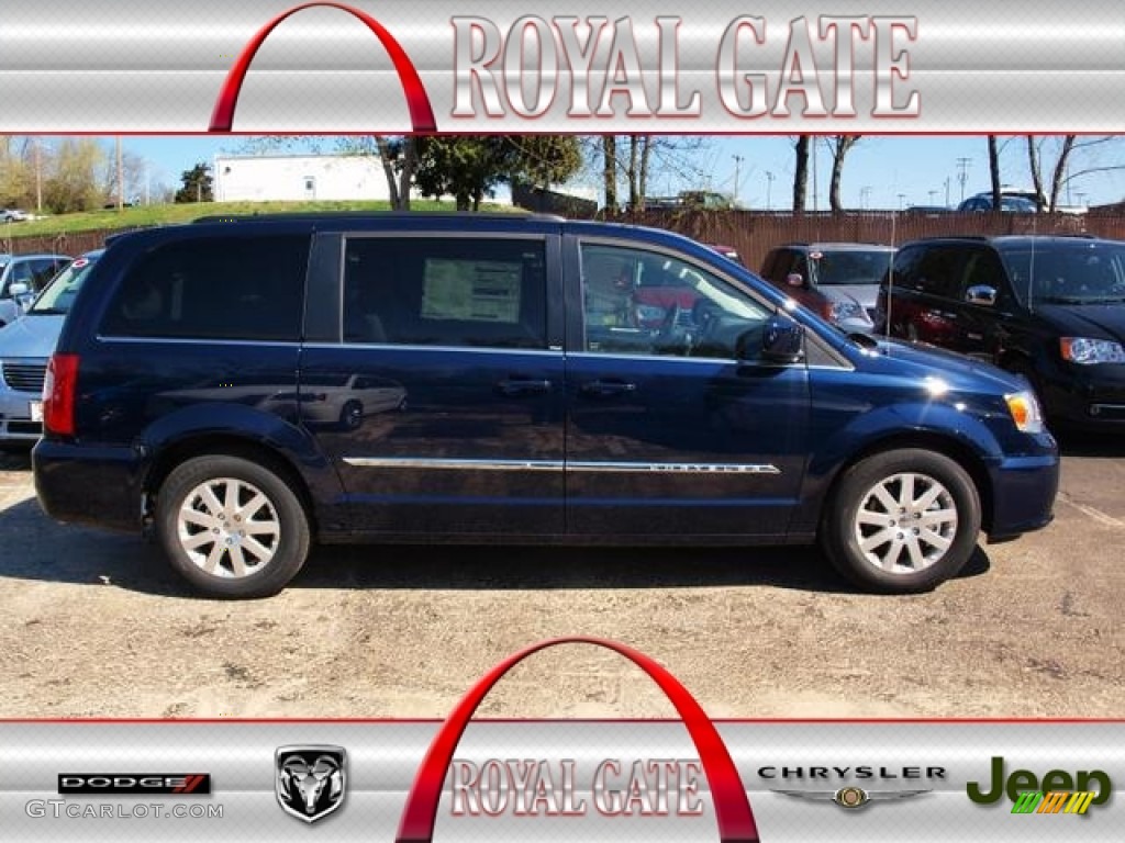 2013 Town & Country Touring - True Blue Pearl / Black/Light Graystone photo #1