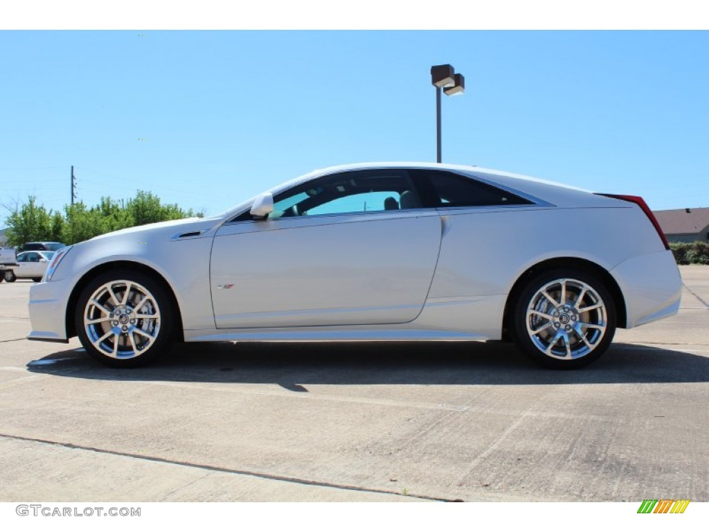 White Diamond Tricoat 2013 Cadillac CTS -V Coupe Exterior Photo #79728622