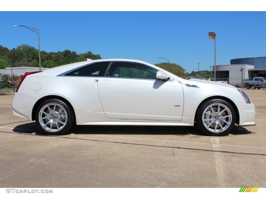 White Diamond Tricoat 2013 Cadillac CTS -V Coupe Exterior Photo #79728645