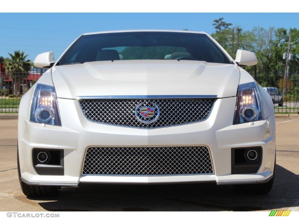 2013 CTS -V Coupe - White Diamond Tricoat / Light Titanium/Ebony photo #7