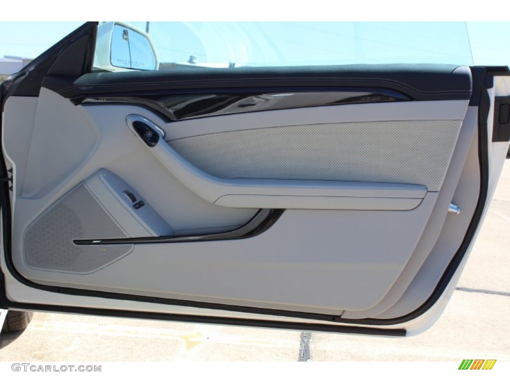 2013 Cadillac CTS -V Coupe Light Titanium/Ebony Door Panel Photo #79728933