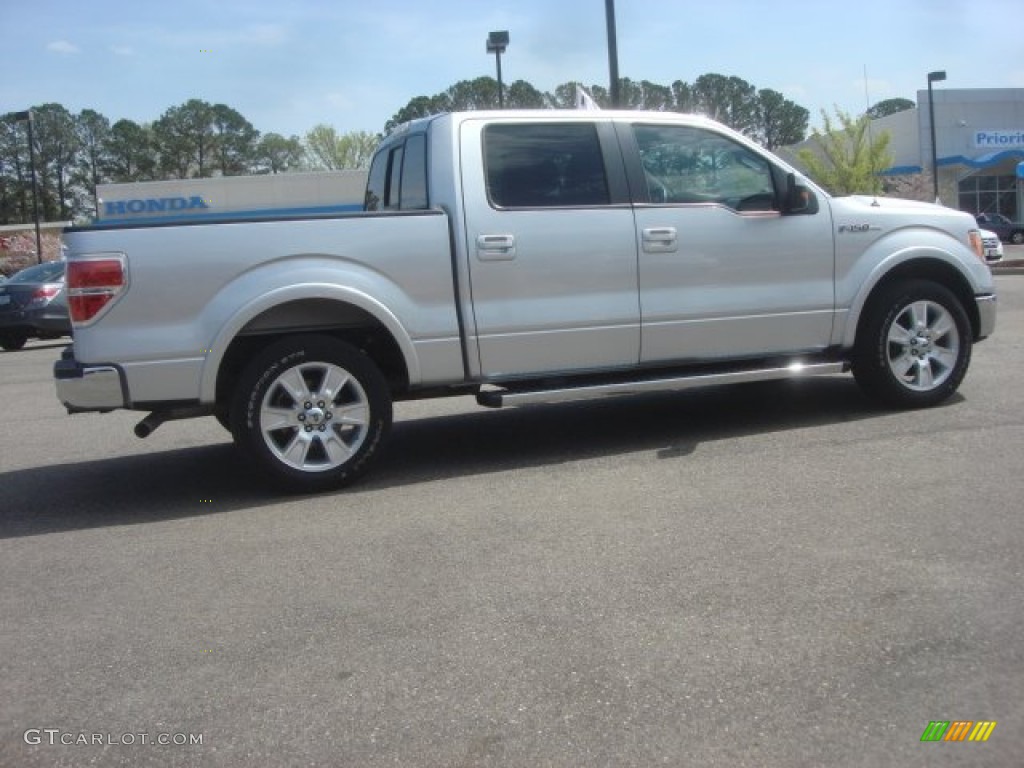 2011 F150 Lariat SuperCrew - Ingot Silver Metallic / Black photo #7