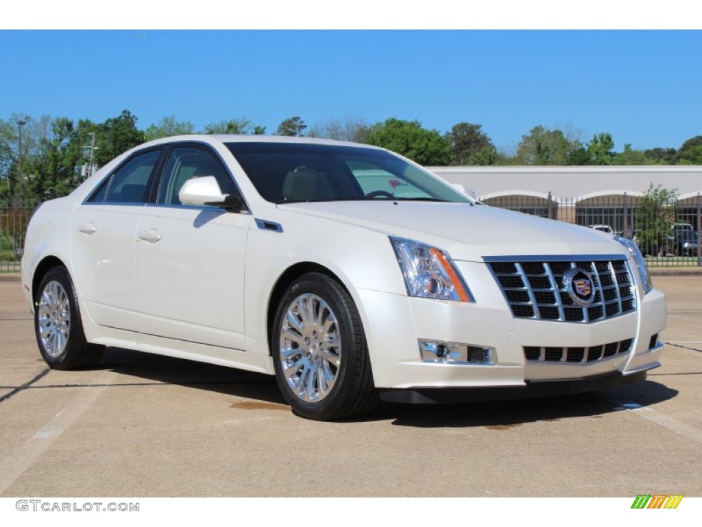 White Diamond Tricoat 2013 Cadillac CTS 3.6 Sedan Exterior Photo #79729441