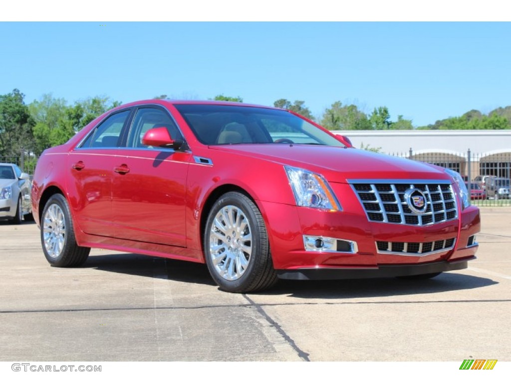 2013 CTS 3.6 Sedan - Crystal Red Tintcoat / Cashmere/Cocoa photo #1