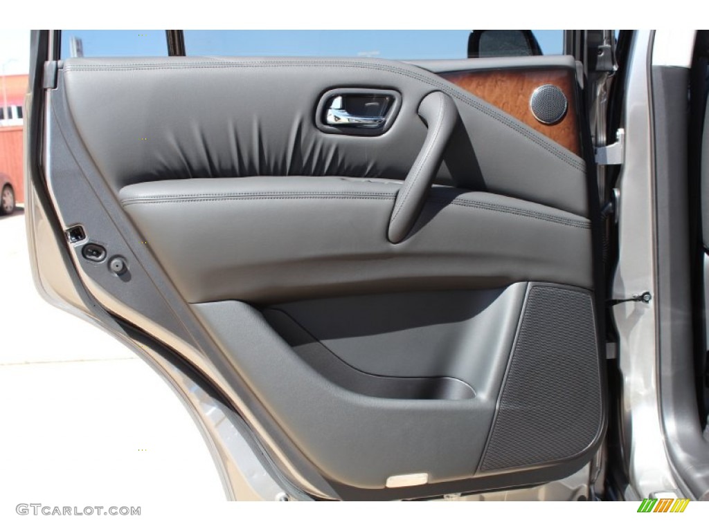 2013 Infiniti QX 56 Graphite Door Panel Photo #79732817