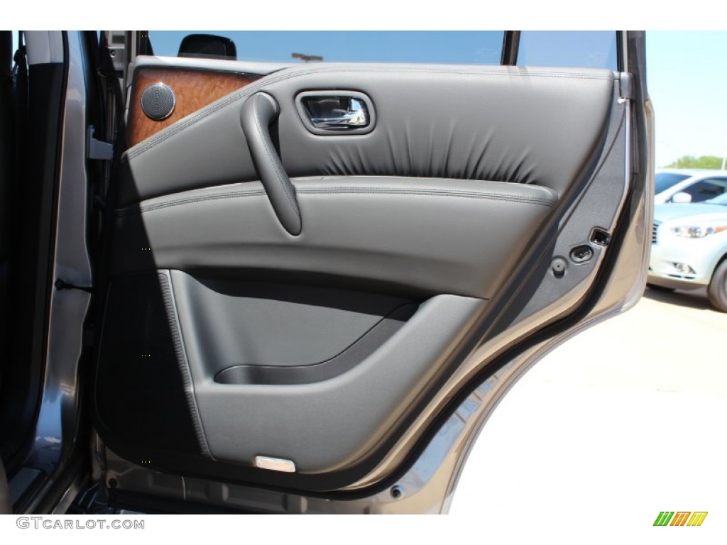 2013 Infiniti QX 56 Graphite Door Panel Photo #79732862