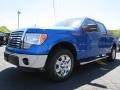 2011 Blue Flame Metallic Ford F150 XLT SuperCrew  photo #3