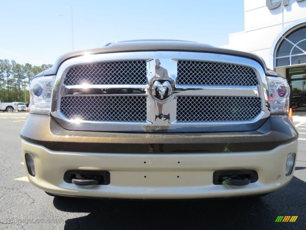 2013 1500 Laramie Longhorn Crew Cab - Black Gold Pearl / Canyon Brown/Light Frost Beige photo #2