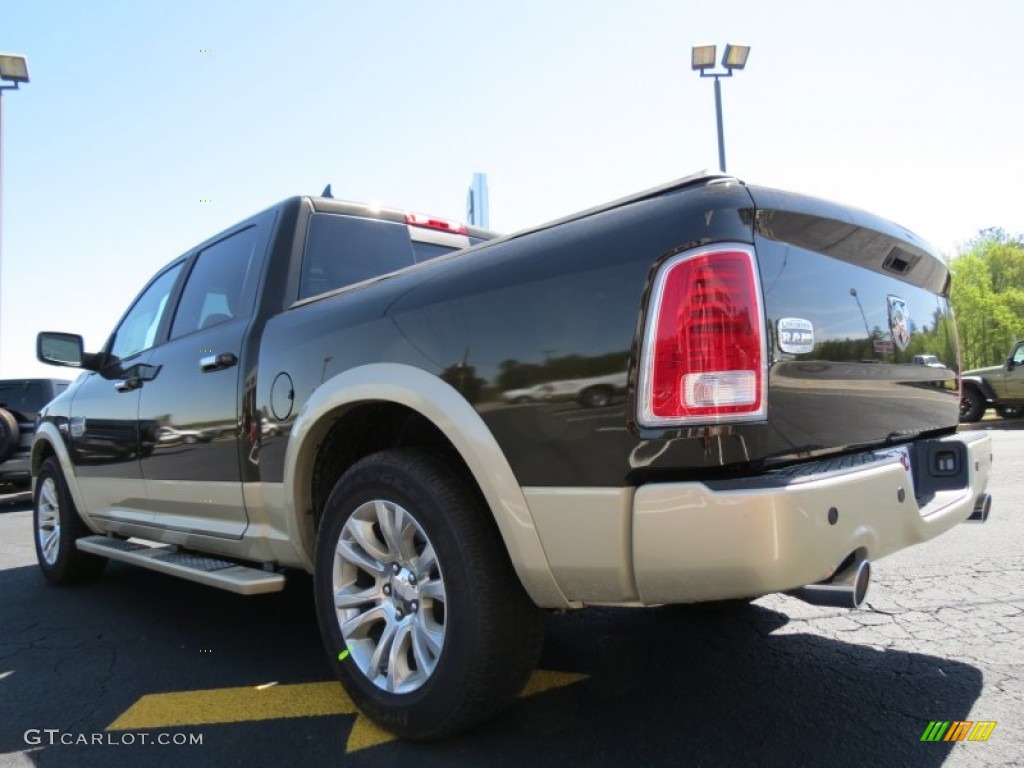 2013 1500 Laramie Longhorn Crew Cab - Black Gold Pearl / Canyon Brown/Light Frost Beige photo #5