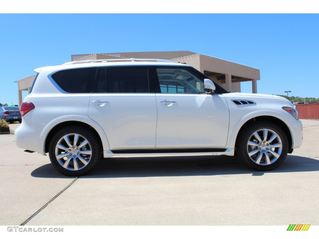 Moonlight White 2013 Infiniti QX 56 Exterior Photo #79734604