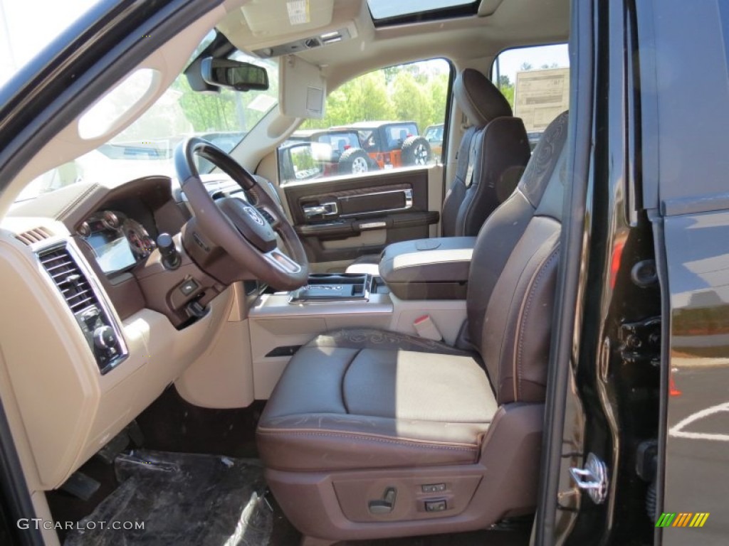 2013 1500 Laramie Longhorn Crew Cab - Black Gold Pearl / Canyon Brown/Light Frost Beige photo #11