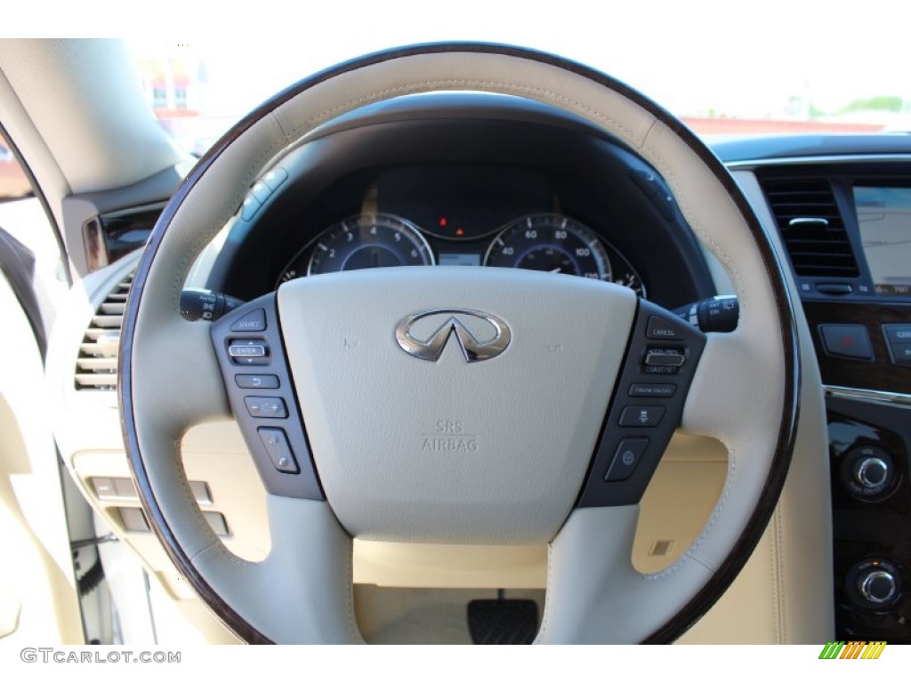 2013 Infiniti QX 56 Wheat Steering Wheel Photo #79734777