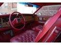 Carmine Red Interior Photo for 1985 Cadillac Eldorado #79735143