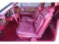 Carmine Red Interior Photo for 1985 Cadillac Eldorado #79735666