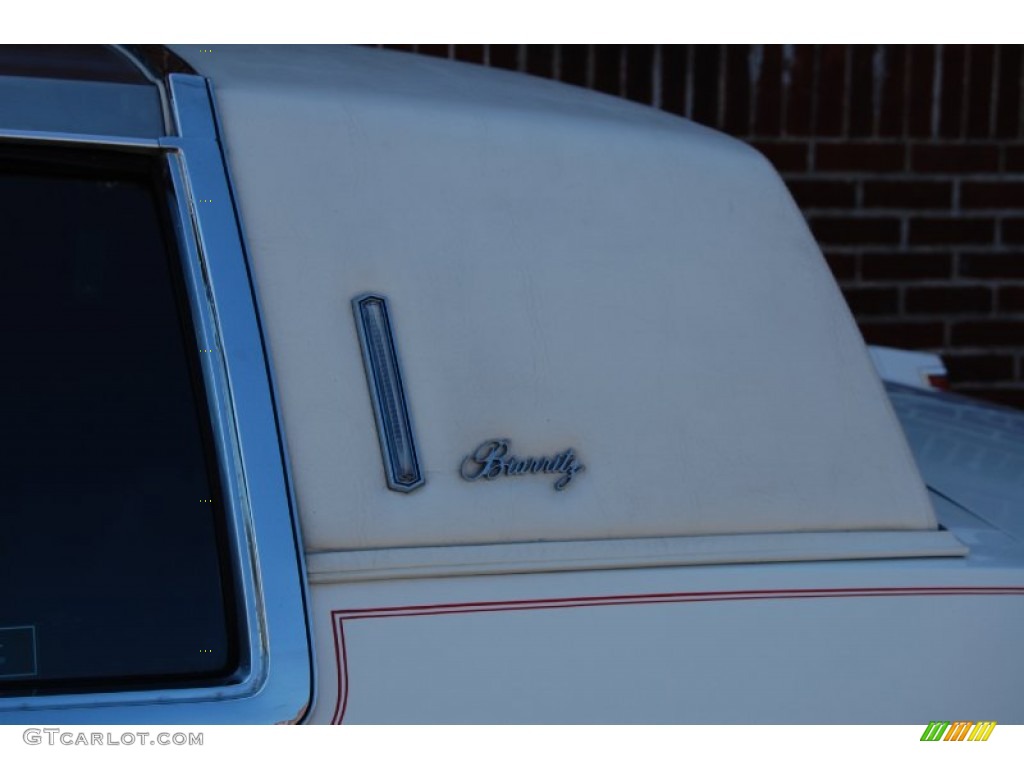 1985 Eldorado Biarritz Coupe - White / Carmine Red photo #55