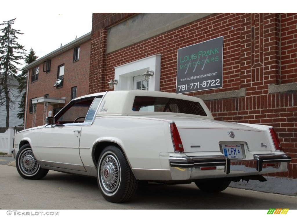 1985 Eldorado Biarritz Coupe - White / Carmine Red photo #109