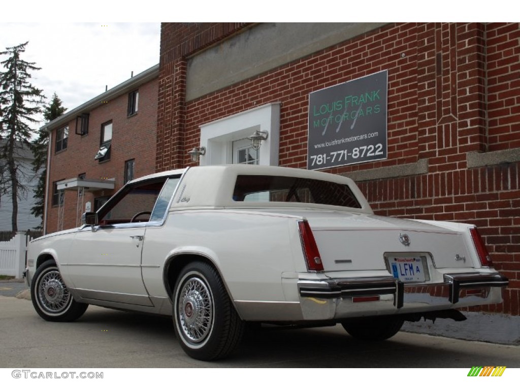 1985 Eldorado Biarritz Coupe - White / Carmine Red photo #110
