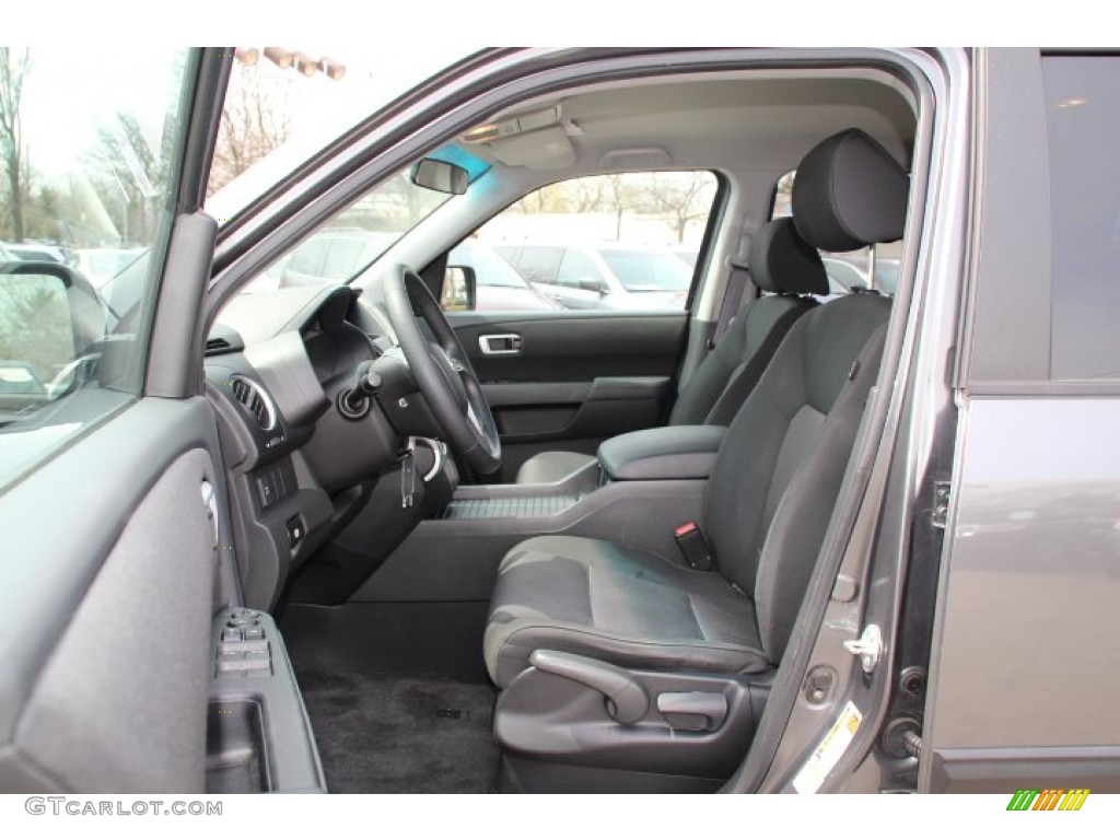 Black Interior 2011 Honda Pilot LX 4WD Photo #79737581