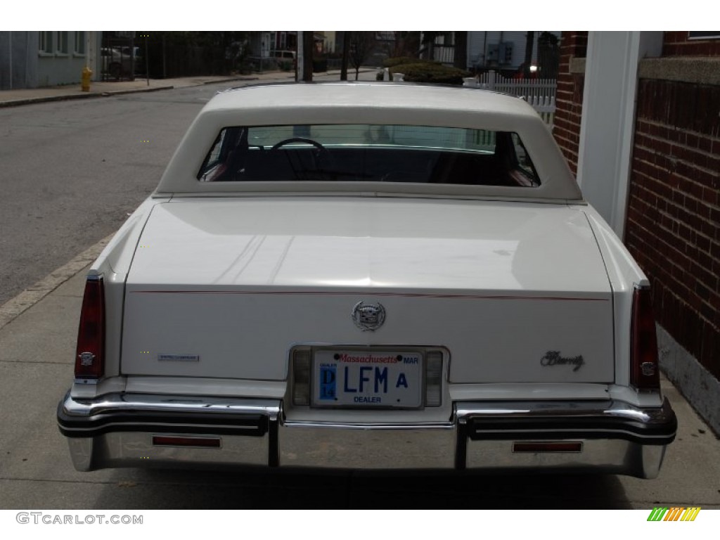 1985 Eldorado Biarritz Coupe - White / Carmine Red photo #125