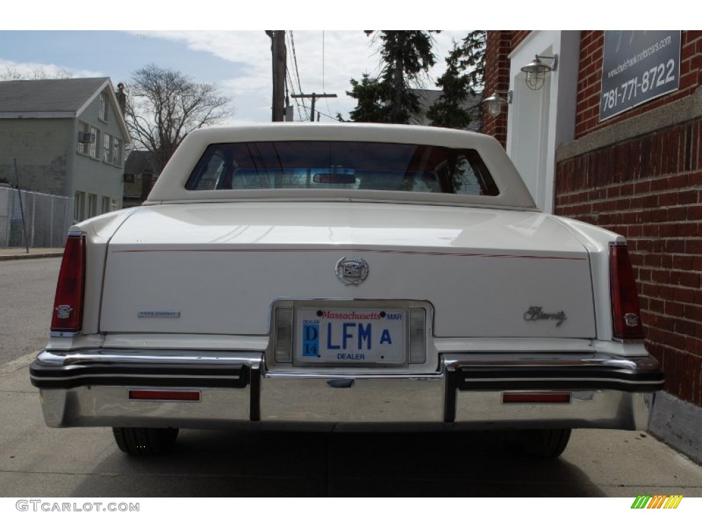 1985 Eldorado Biarritz Coupe - White / Carmine Red photo #126