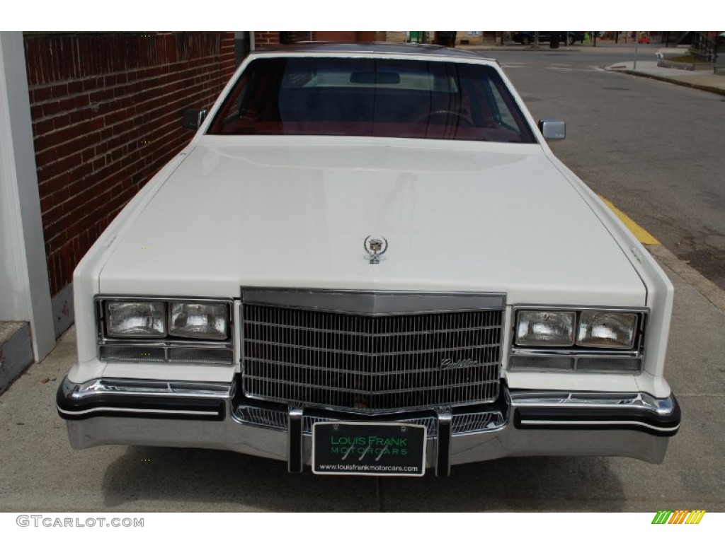 1985 Eldorado Biarritz Coupe - White / Carmine Red photo #128