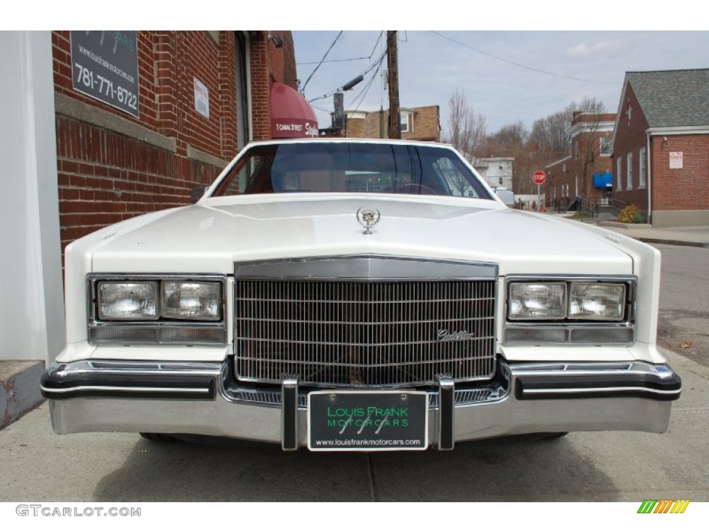 1985 Eldorado Biarritz Coupe - White / Carmine Red photo #129