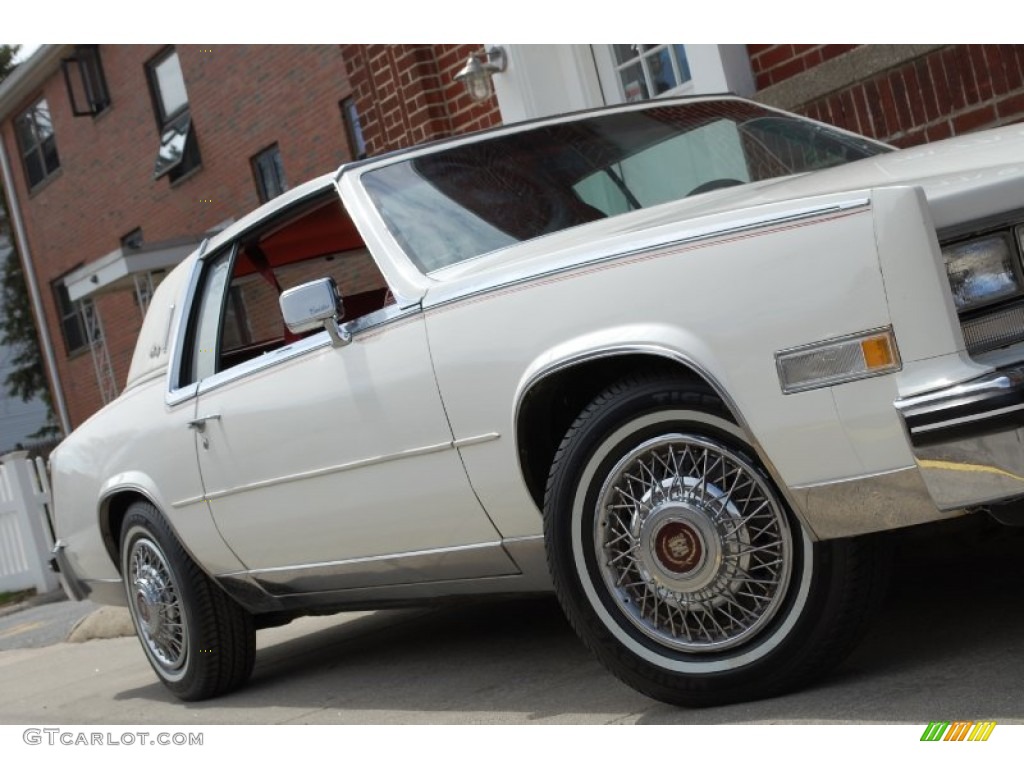 1985 Eldorado Biarritz Coupe - White / Carmine Red photo #153