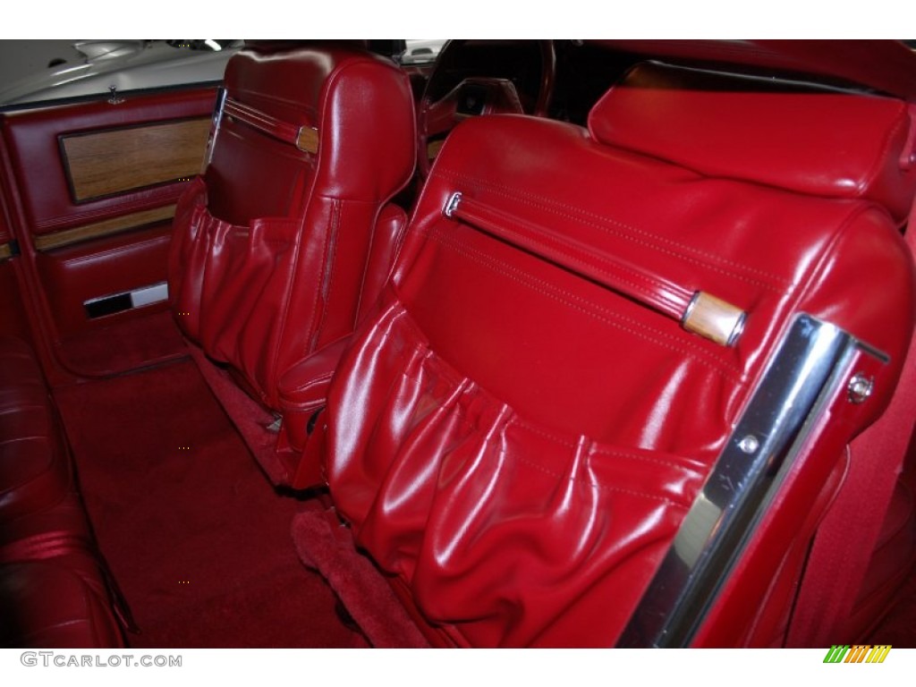 1985 Eldorado Biarritz Coupe - White / Carmine Red photo #196