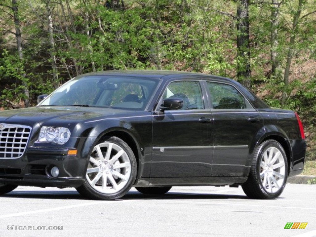 2008 300 C SRT8 - Brilliant Black Crystal Pearl / Dark Slate Gray photo #4