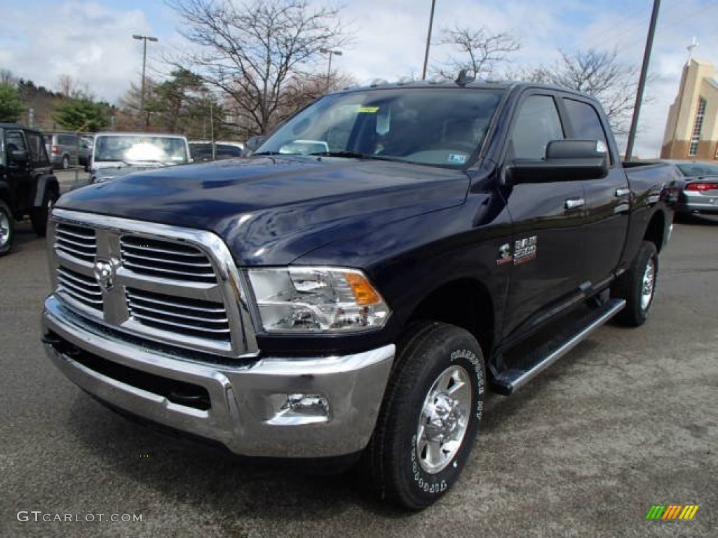 2013 2500 Big Horn Crew Cab 4x4 - True Blue Pearl / Black/Diesel Gray photo #2