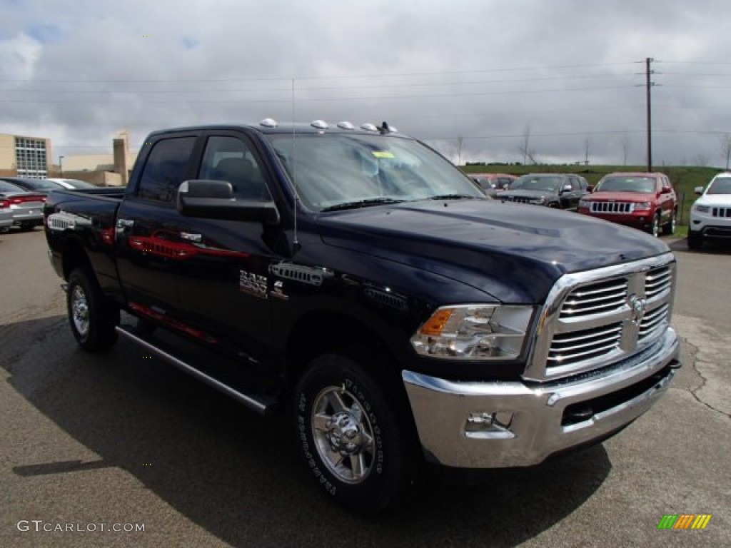 2013 2500 Big Horn Crew Cab 4x4 - True Blue Pearl / Black/Diesel Gray photo #4
