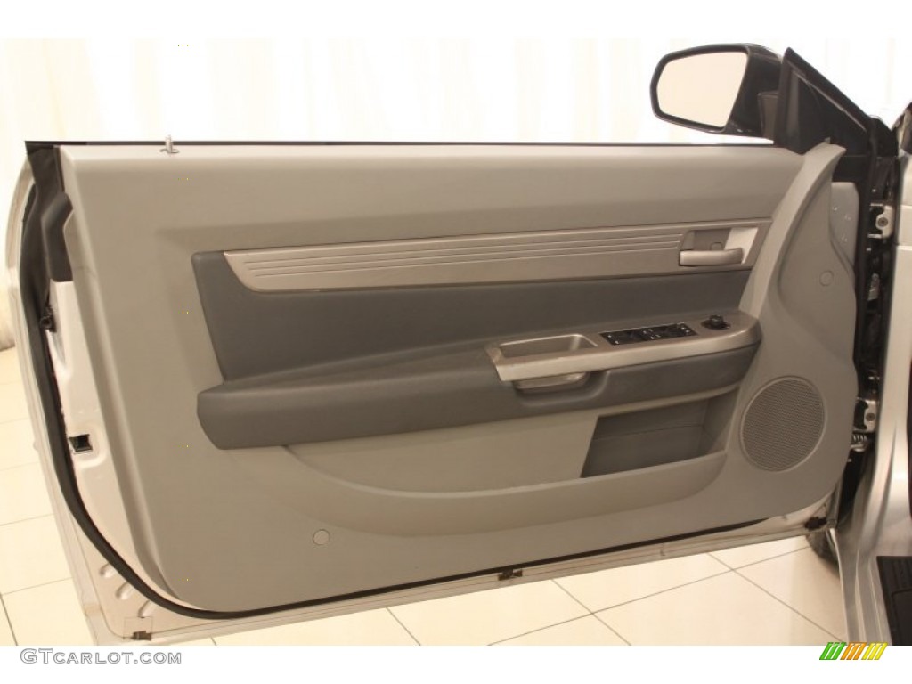 2008 Chrysler Sebring LX Convertible Dark Slate Gray/Light Slate Gray Door Panel Photo #79740528