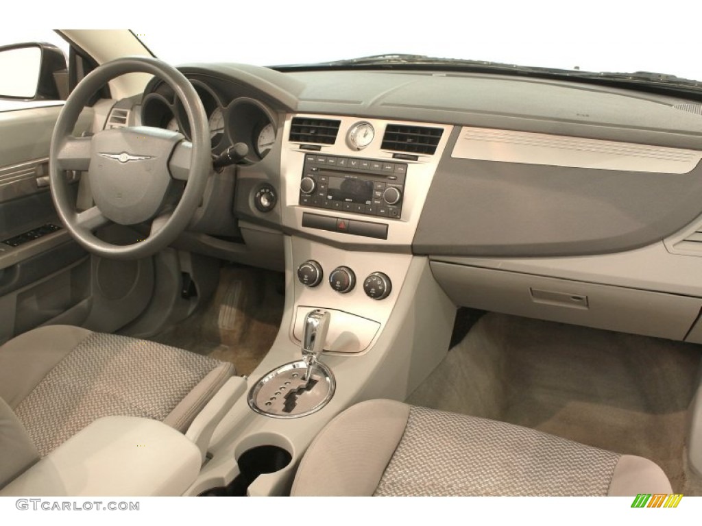 2008 Chrysler Sebring LX Convertible Dark Slate Gray/Light Slate Gray Dashboard Photo #79740728