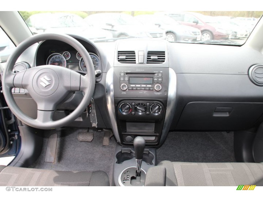 2010 Suzuki SX4 Crossover AWD Black Dashboard Photo #79740771