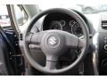 2010 Suzuki SX4 Black Interior Steering Wheel Photo