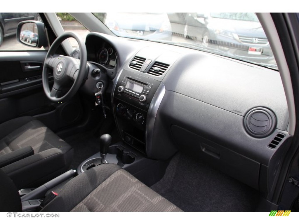 2010 Suzuki SX4 Crossover AWD Black Dashboard Photo #79740998