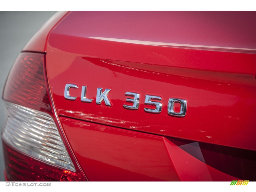 2009 CLK 350 Coupe - Mars Red / Black photo #7