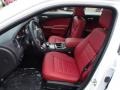 2013 Dodge Charger Black/Red Interior Front Seat Photo