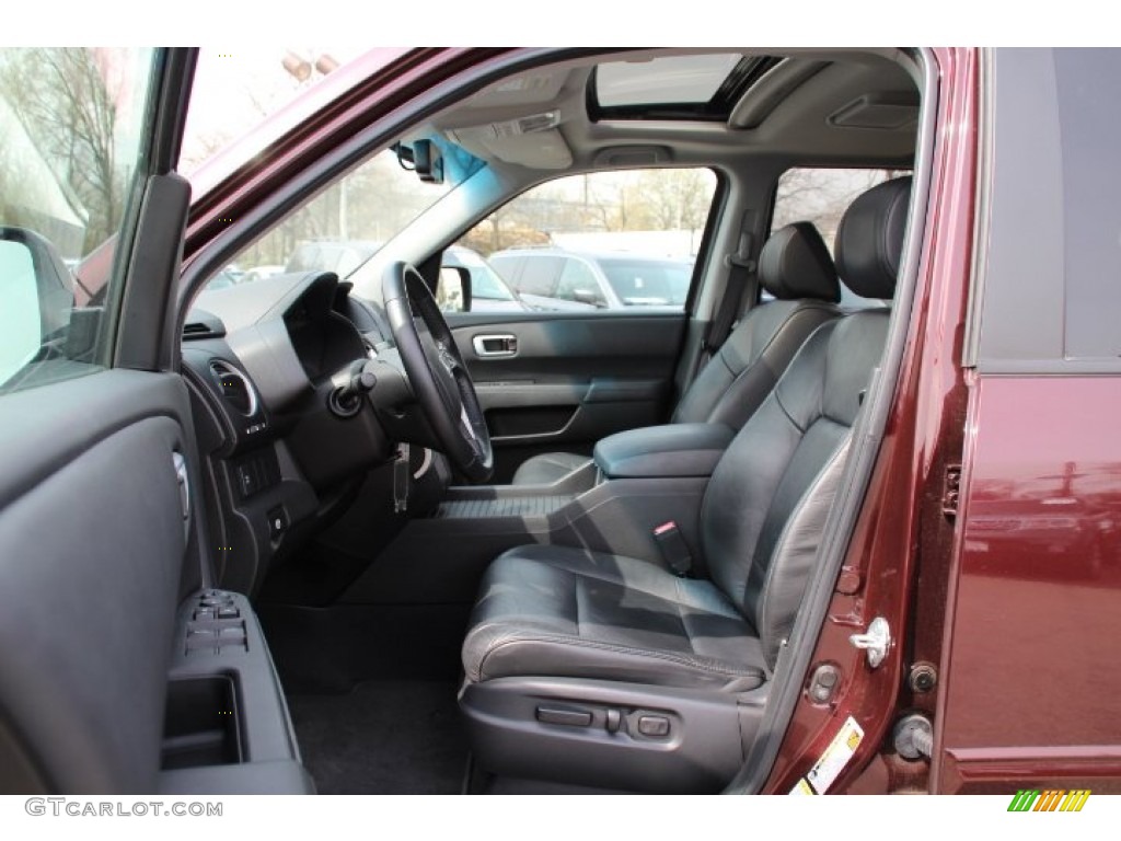 Black Interior 2011 Honda Pilot EX-L 4WD Photo #79741358