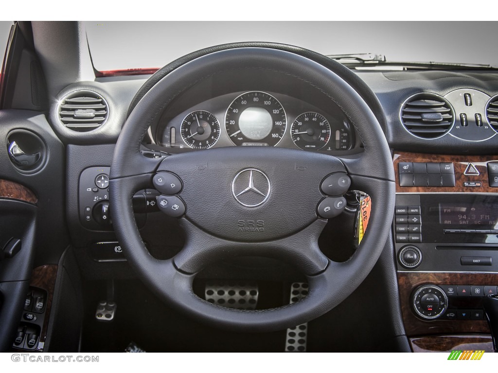 2009 CLK 350 Coupe - Mars Red / Black photo #15