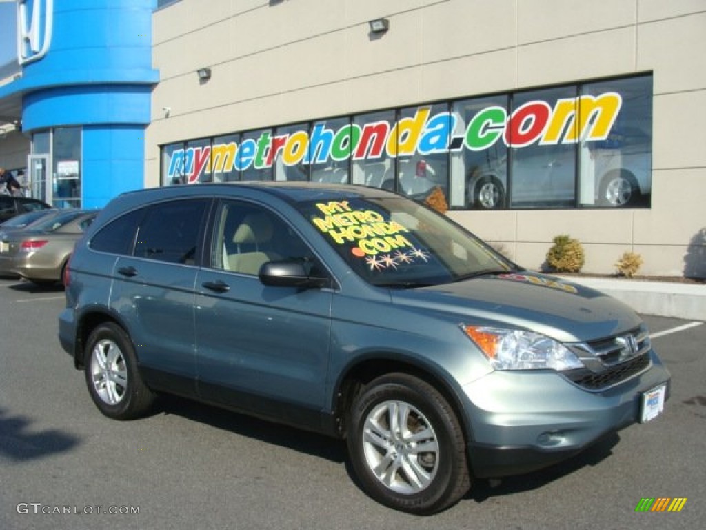 2010 CR-V EX AWD - Opal Sage Metallic / Ivory photo #1