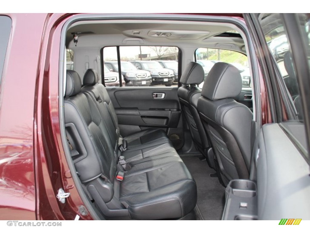 Black Interior 2011 Honda Pilot EX-L 4WD Photo #79741486