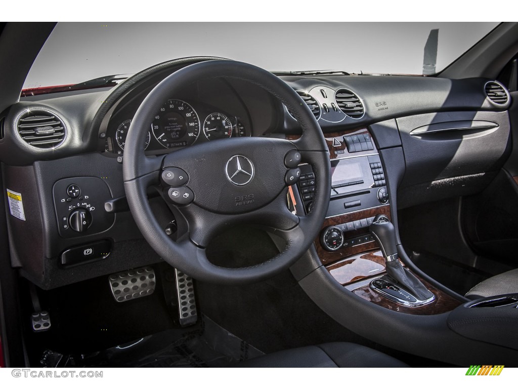 2009 CLK 350 Coupe - Mars Red / Black photo #18