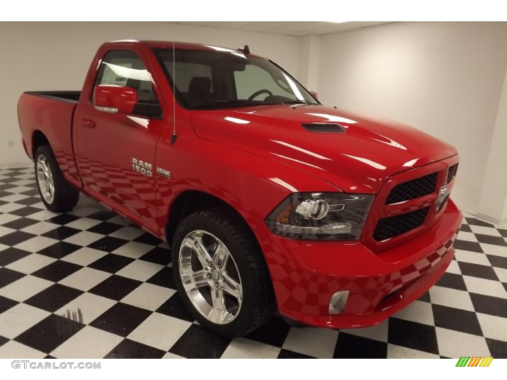 Flame Red 2013 Ram 1500 R/T Regular Cab Exterior Photo #79742060