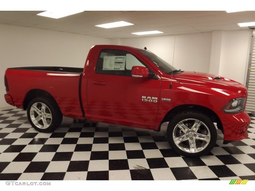 Flame Red 2013 Ram 1500 R/T Regular Cab Exterior Photo #79742078