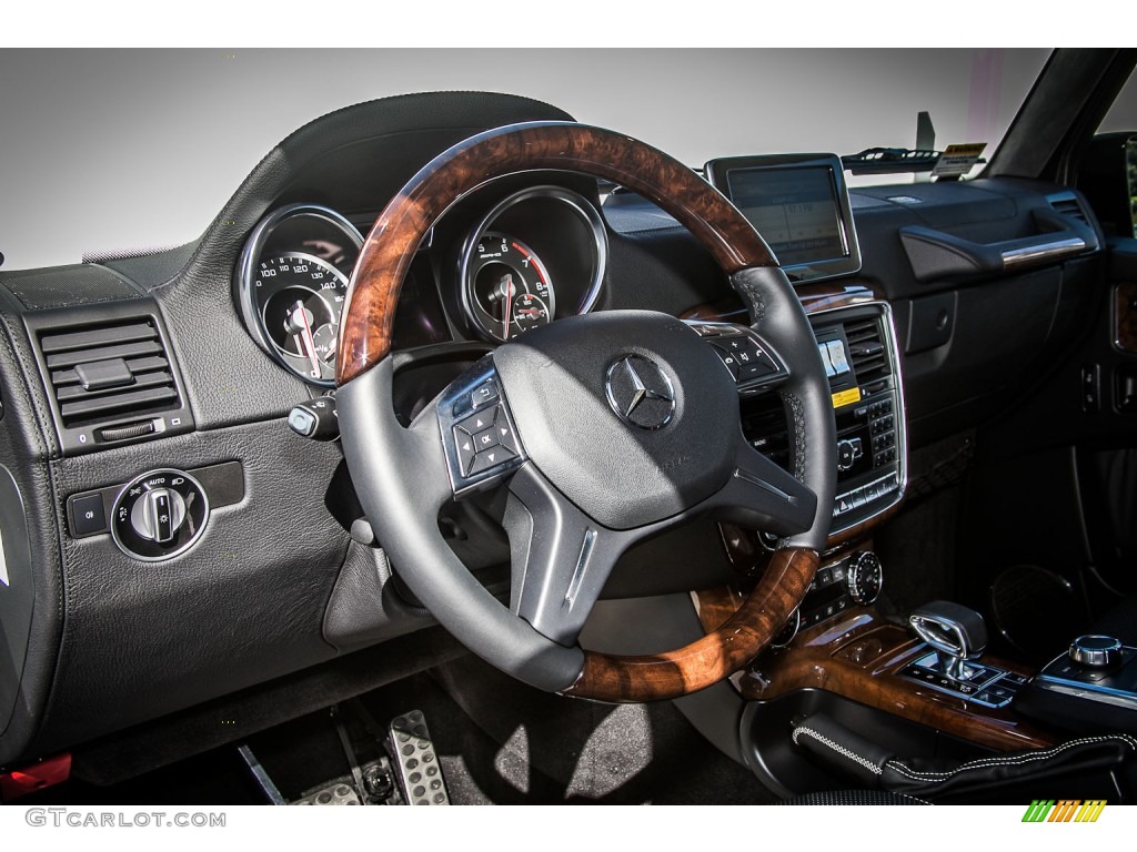 2013 Mercedes-Benz G 63 AMG designo Black Steering Wheel Photo #79742273