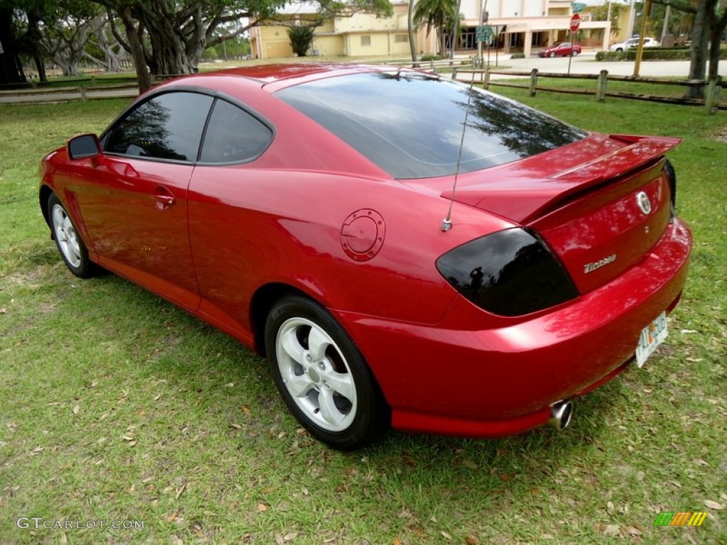 2006 Tiburon Tuscani - Electric Red / Black photo #8