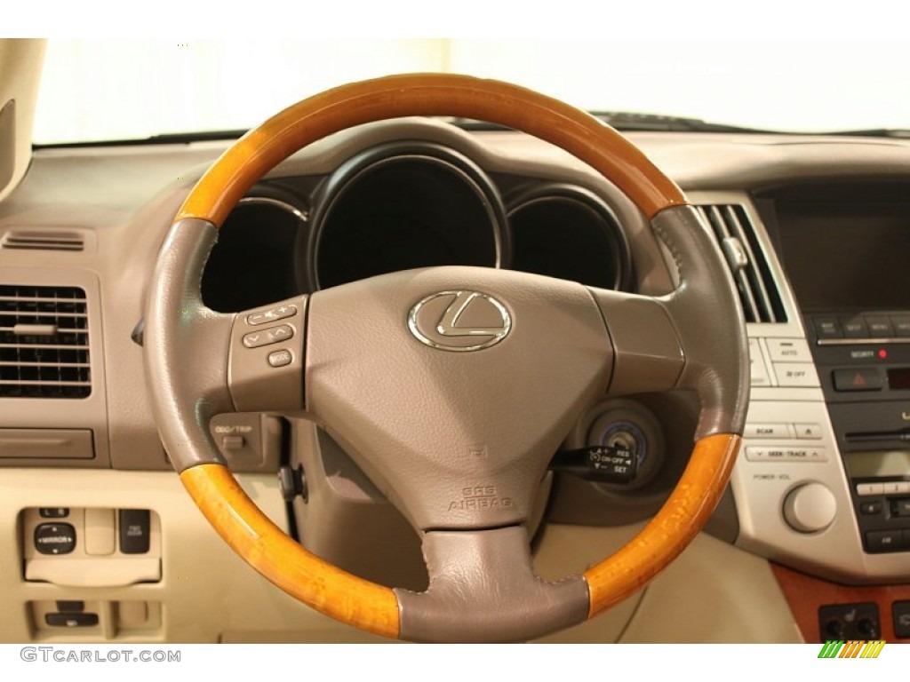 2004 Lexus RX 330 AWD Ivory Steering Wheel Photo #79742542