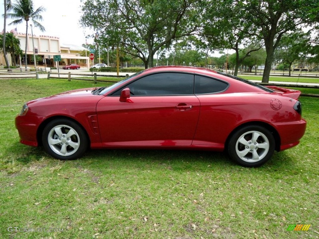 2006 Tiburon Tuscani - Electric Red / Black photo #16