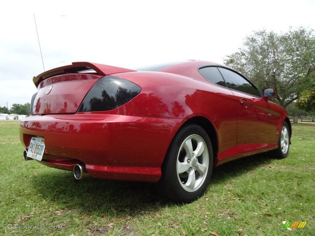 2006 Tiburon Tuscani - Electric Red / Black photo #18